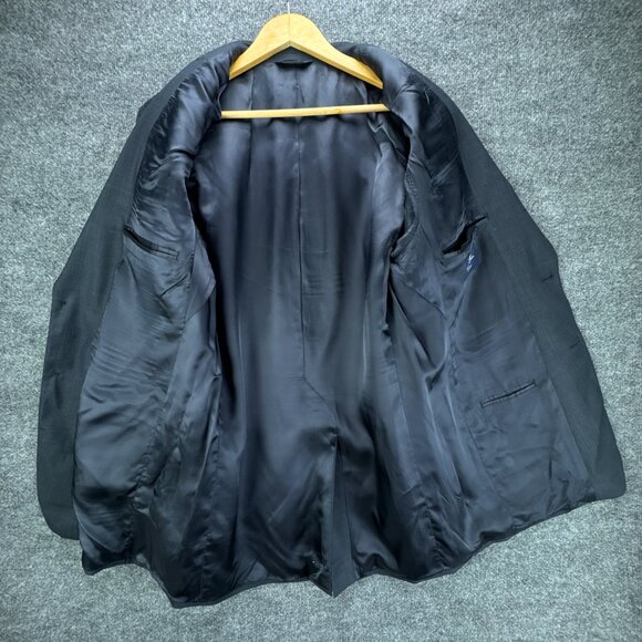 Brooks Brothers 346 Suit Mens Jacket 41L Pants 36W 2PC Blue Check Wool Blend - Picture 3 of 15